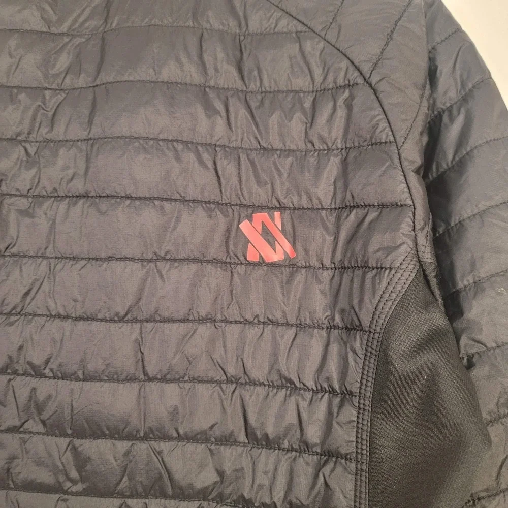 Volkl Big Mountain Pro Jacket Ladies‎ Large Black Orange Quilted Ski Insulated